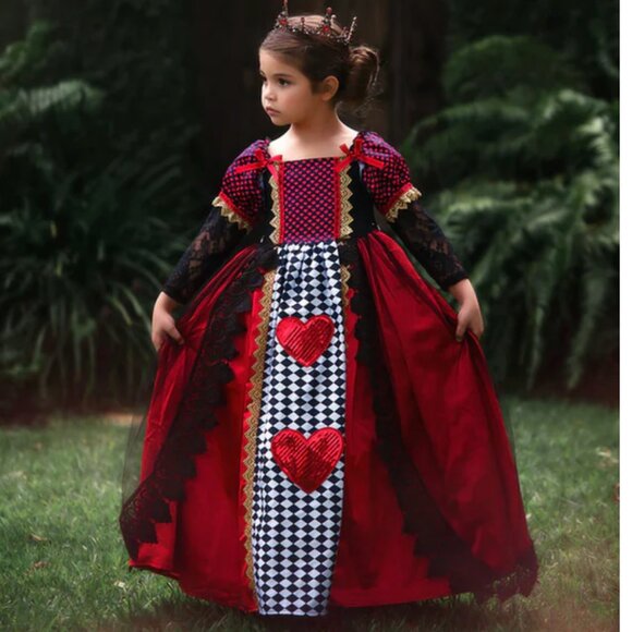Trish Scully QUEEN OF HEARTS GIRLS COSTUME 6 - Picture 1 of 6